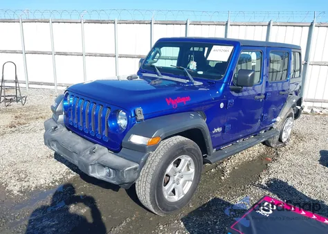 2019 Jeep Wrangler Unlimited Sport S 4X4 z USA, uszkodzony, nr VIN 1C4HJXDG2KW585955